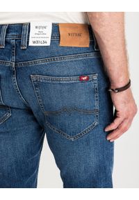 Mustang - MUSTANG OREGON SLIM MĘSKIE SPODNIE JEANSOWE JEANSY DŻINSY DENIM BLUE 1015041 5000 702. Wzór: bez wzorów. Sezon: lato. Styl: klasyczny #6