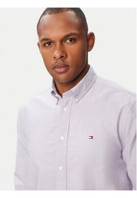 TOMMY HILFIGER - Tommy Hilfiger Koszula Solid Heritage MW0MW35774 Fioletowy jasny Regular Fit. Kolor: fioletowy. Materiał: bawełna #2