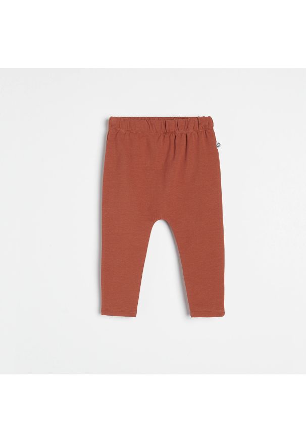 Reserved - Bawełniane spodnie dresowe - Pomarańczowy. Kolor: pomarańczowy. Materiał: dresówka, bawełna