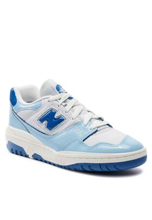 New Balance Sneakersy BB550YKE Niebieski. Kolor: niebieski. Materiał: skóra