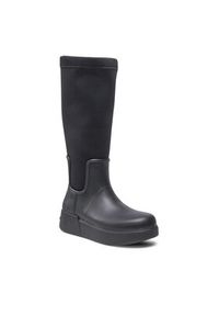 Calvin Klein Kozaki Rain Boot Wedge High HW0HW01264 Czarny. Kolor: czarny. Materiał: materiał #4