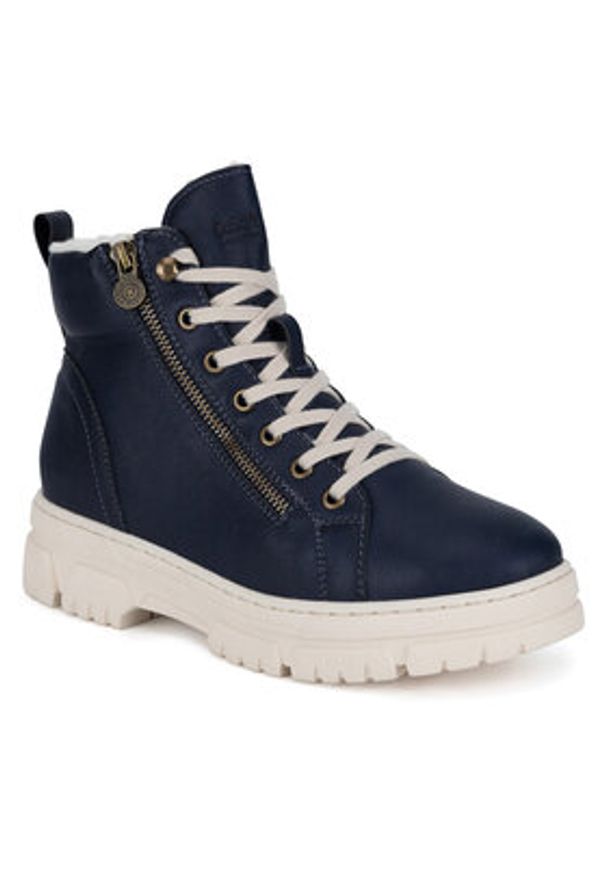 Go Soft Trzewiki WS6385-02 Granatowy. Kolor: niebieski. Materiał: materiał