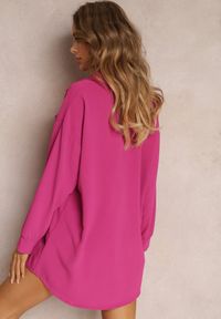 Renee - Ciemnoróżowa Koszula z Guzikami i Imitacją Kieszeni Yousra. Kolor: różowy. Długość rękawa: długi rękaw. Długość: długie #3