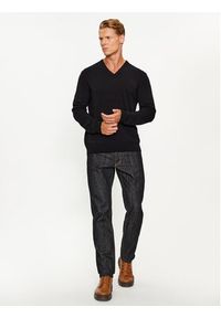 United Colors of Benetton - United Colors Of Benetton Sweter 1002U4407 Czarny Regular Fit. Kolor: czarny. Materiał: wełna #4