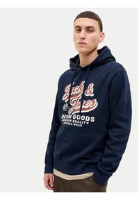 Jack & Jones Bluza Logo 12279649 Granatowy Regular Fit. Kolor: niebieski. Materiał: syntetyk #7