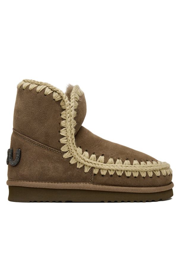 Mou Śniegowce MU.FW101050A Szary. Kolor: szary. Materiał: skóra, zamsz
