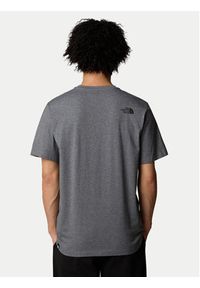 The North Face T-Shirt Easy NF0A8A6C Szary Regular Fit. Kolor: szary. Materiał: syntetyk