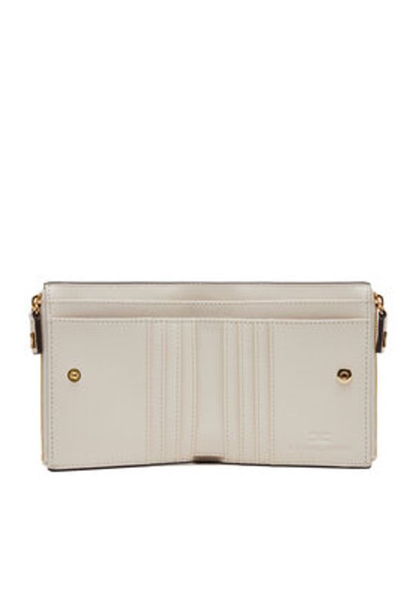 Elisabetta Franchi Mały Portfel Damski PF01A51E2 193 Écru. Materiał: skóra