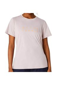 Koszulka treningowa damska Asics Court Graphic Tee. Kolor: różowy. Długość rękawa: krótki rękaw. Długość: krótkie