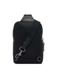 Calvin Klein Saszetka Emblem Hw Sling LV04D3507G Czarny. Kolor: czarny. Materiał: skóra #5