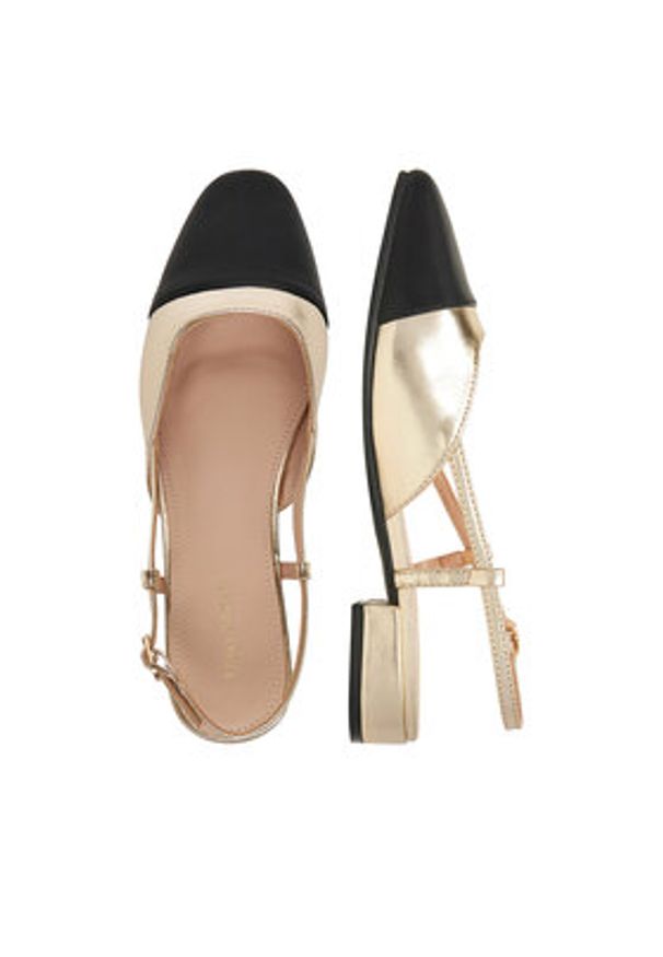 Clara Barson Sandały WS24040-04 Złoty. Kolor: złoty. Materiał: skóra