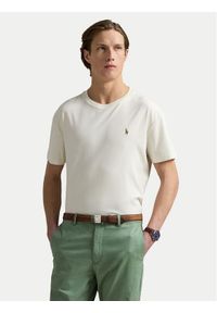 Polo Ralph Lauren T-Shirt 710740727094 Écru Custom Slim Fit. Typ kołnierza: polo. Materiał: bawełna