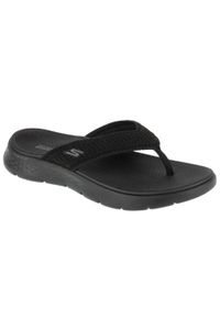skechers - Japonki damskie, Go Walk Flex Sandal - Holly. Kolor: czarny