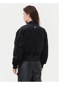 Karl Lagerfeld Jeans Kurtka bomber A1W15010 Czarny Regular Fit. Kolor: czarny. Materiał: syntetyk #5