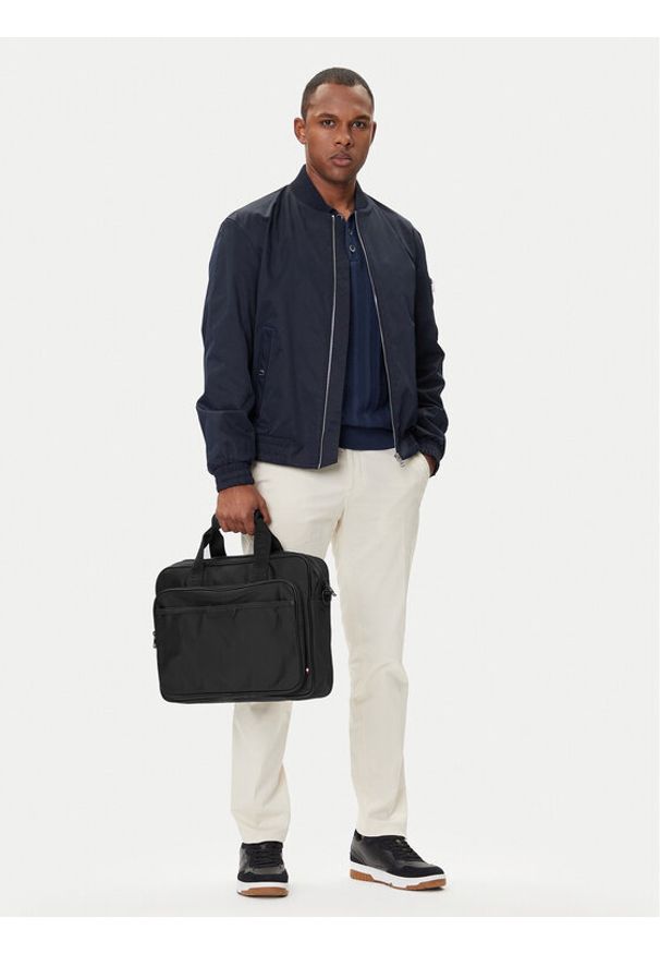 TOMMY HILFIGER - Tommy Hilfiger Torba na laptopa Th Repreve Computer Bag AM0AM13466 Czarny. Kolor: czarny. Materiał: materiał