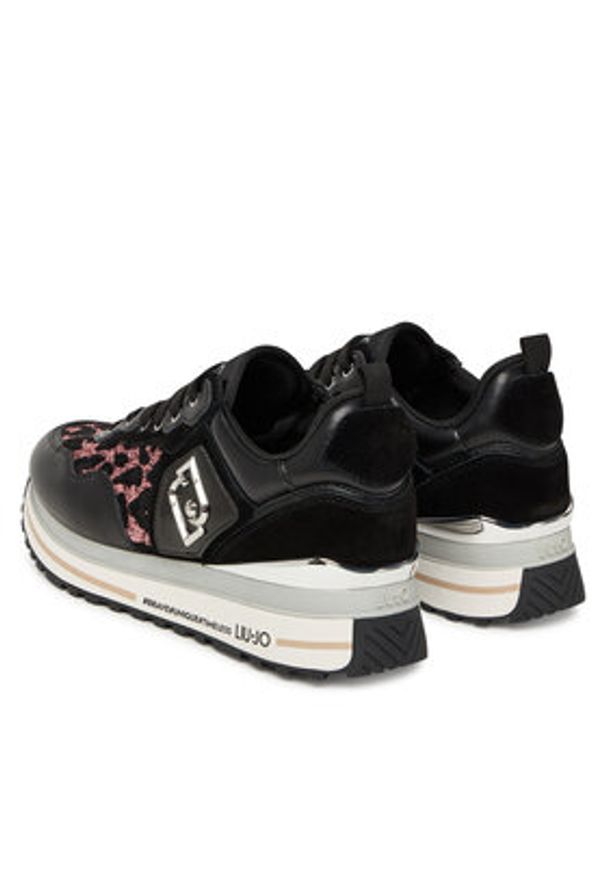 Liu Jo Sneakersy Maxi Wonder 01 BF5009 PX682 Czarny. Kolor: czarny. Materiał: skóra