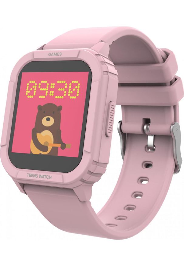 Smartwatch iGET KID F10 Różowy. Rodzaj zegarka: smartwatch. Kolor: różowy