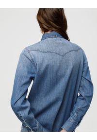 Wrangler - DAMSKA KOSZULA JEANSOWA WRANGLER HERITAGE SHIRT LIGHT HAND 112373227. Materiał: jeans #3