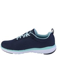 skechers - Buty sportowe Sneakersy damskie, Skechers Flex Appeal 3.0. Kolor: niebieski. Sport: turystyka piesza