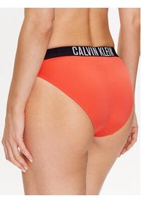 Calvin Klein Swimwear Dół od bikini KW0KW01983 Pomarańczowy. Kolor: pomarańczowy. Materiał: syntetyk #5