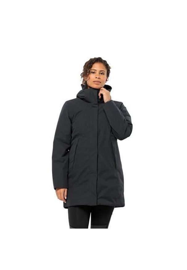Kurtka uniwersalna damska Jack Wolfskin 11161416350. Typ kołnierza: kaptur. Kolor: szary. Materiał: syntetyk. Sport: wspinaczka