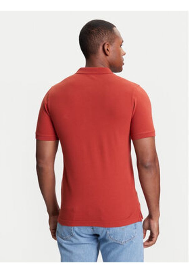 United Colors of Benetton - United Colors Of Benetton Polo 3WG9U301Z Czerwony Slim Fit. Typ kołnierza: polo. Kolor: czerwony. Materiał: bawełna