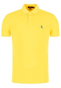 Polo Ralph Lauren Polo Core Replen 710795080 Żółty Slim Fit. Typ kołnierza: polo. Kolor: żółty. Materiał: bawełna #3