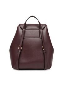 Calvin Klein Plecak Foil Logo Flap Backpack LV04F3297G Bordowy. Kolor: czerwony. Materiał: skóra #3