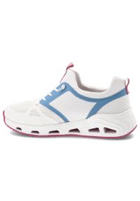 Sneakersy damskie Rieker, lekka konstrukcja oddychająca cholewka elastyczna podeszwa dobra amortyzacja sportowy charakter wygodne sznurowanie, białe,. Okazja: na spacer, na co dzień, do pracy. Zapięcie: sznurówki. Kolor: biały. Materiał: materiał. Szerokość cholewki: normalna. Sport: turystyka piesza #4