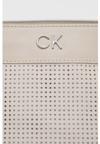 Calvin Klein torebka kolor beżowy. Kolor: beżowy #4