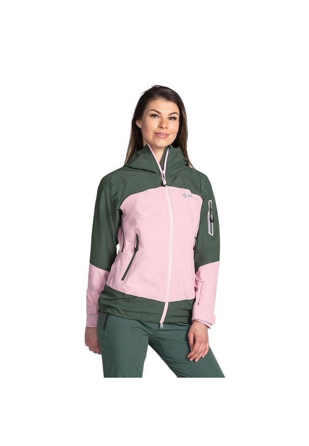 Kilpi - Damska kurtka membranowa MAMBA-W. Kolor: różowy. Materiał: nylon. Sport: turystyka piesza
