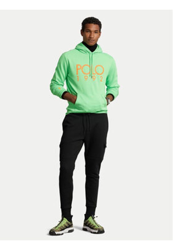 Polo Ralph Lauren Spodnie dresowe 710881522 Czarny Regular Fit. Kolor: czarny. Materiał: bawełna, syntetyk