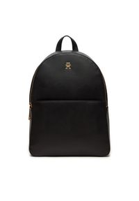 TOMMY HILFIGER - Tommy Hilfiger Plecak Fresh Backpack AW0AW16289 Czarny. Kolor: czarny. Materiał: skóra