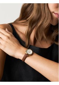 Fossil Zegarek Carlie ES5464 Brązowy. Kolor: brązowy. Materiał: skóra #5
