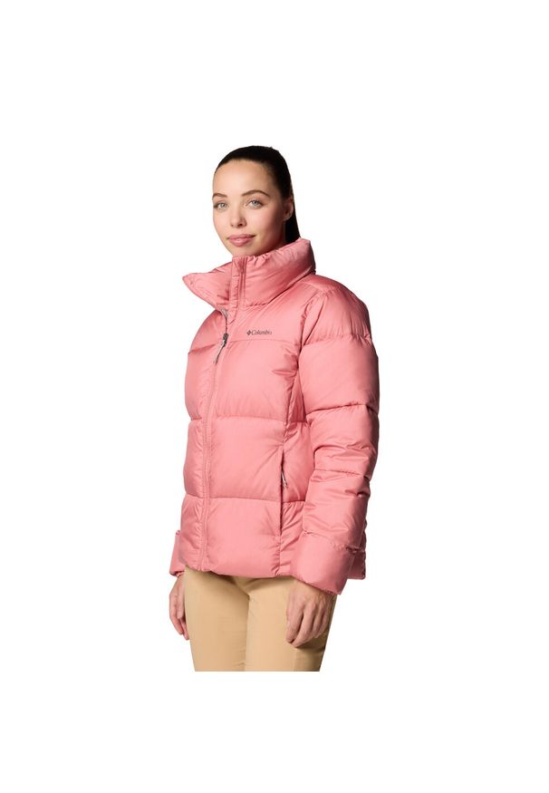 columbia - Kurtka sportowa damska Puffect II Full Zip Jacket. Kolor: różowy. Materiał: poliester. Sport: turystyka piesza