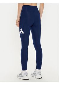 Adidas - adidas Legginsy Essentials Big Logo JH1184 Granatowy Slim Fit. Kolor: niebieski. Materiał: bawełna #3