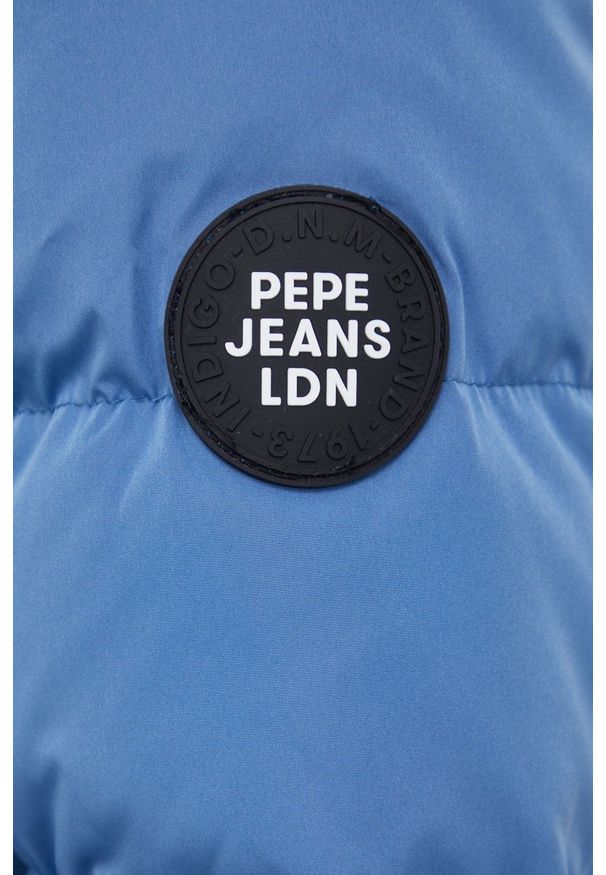 Pepe Jeans Kurtka puchowa damska zimowa. Okazja: na co dzień. Kolor: fioletowy. Materiał: puch. Wzór: gładki. Sezon: zima. Styl: casual
