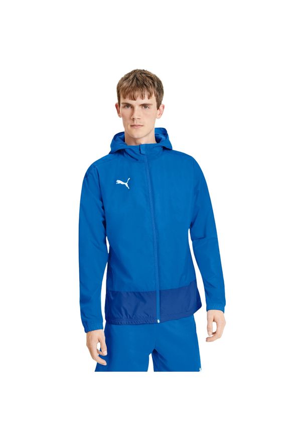 Kurtka Puma Teamgoal 23 Training Rain Jacket, Mężczyźni. Kolor: niebieski. Materiał: poliamid, materiał. Sport: piłka nożna