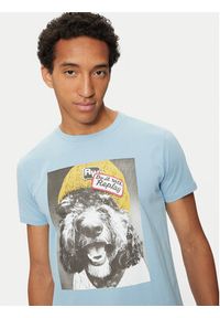 Replay - REPLAY T-Shirt M6951 .000.2660 Niebieski Regular Fit. Kolor: niebieski. Materiał: bawełna #5