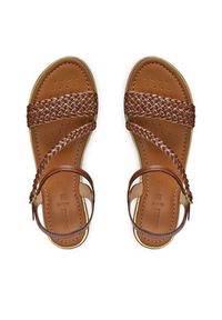 Geox Sandały D Sozy Plus D55DQD 081KY C5F2L Brązowy. Kolor: brązowy. Materiał: skóra #5