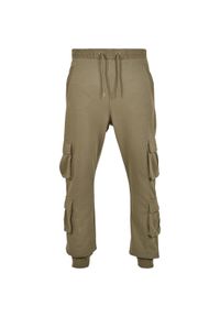 Spodnie Urban Classics double pocket terry. Kolor: zielony #1