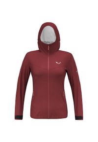 Kurtka przeciwdeszczowa damska Salewa Puez Aqua 4 PTX 2.5L Jacket. Kolor: czerwony. Sport: turystyka piesza