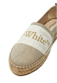 OFF-WHITE - Off-White Espadryle OWIB014S23FAB0016161 Beżowy. Kolor: beżowy. Materiał: materiał #3