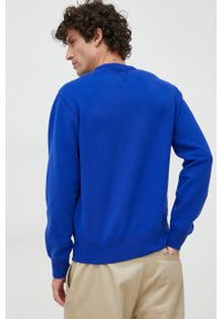 Polo Ralph Lauren bluza męska kolor niebieski z aplikacją. Typ kołnierza: polo. Kolor: niebieski. Materiał: dzianina. Wzór: aplikacja #2
