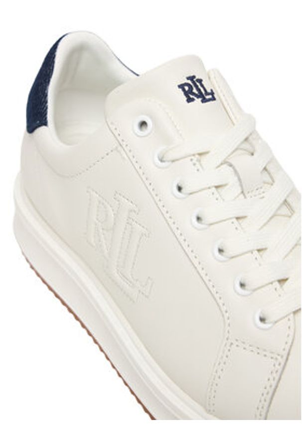 Lauren Ralph Lauren - LAUREN RALPH LAUREN Sneakersy 802P04425001 Biały. Kolor: biały. Materiał: skóra