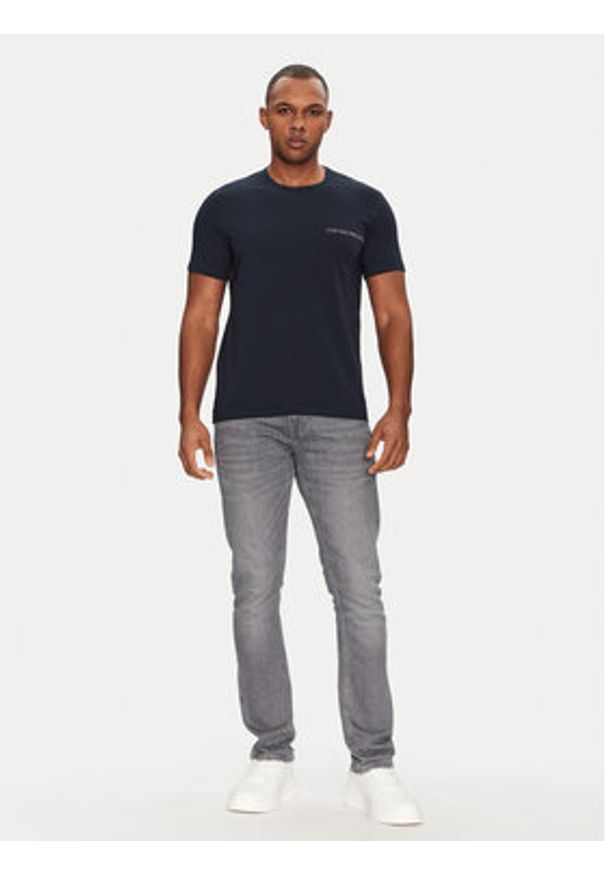 Emporio Armani Underwear Komplet 2 t-shirtów EM000391 AF10779 MB143 Granatowy Regular Fit. Kolor: niebieski. Materiał: bawełna