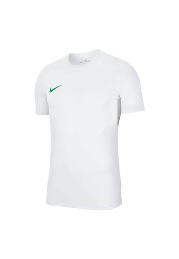 Koszulka treningowa chłopięca Nike JR Park Vii. Kolor: biały. Długość rękawa: krótki rękaw. Długość: krótkie