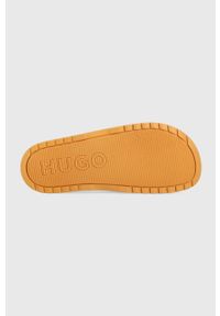 Hugo - HUGO klapki Match męskie kolor pomarańczowy. Kolor: pomarańczowy. Materiał: materiał #3