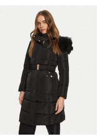 Artigli - ARTIGLI Płaszcz zimowy ACPM000300 Czarny Regular Fit. Kolor: czarny. Materiał: syntetyk. Sezon: zima