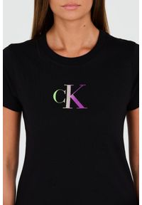 Calvin Klein - CALVIN KLEIN Czarny t-shirt. Kolor: czarny #4
